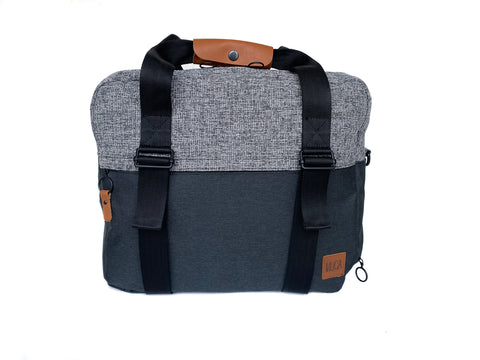 Bebek Bakım Çantası - BIG GOGI Gri Kırçıllı/Siyah