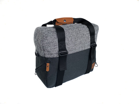 Bebek Bakım Çantası - BIG GOGI Gri Kırçıllı/Siyah