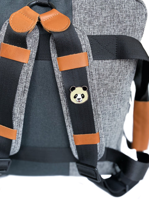 Bebek Bakım Çantası - BIG GOGI Gri Kırçıllı/Siyah