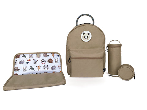 Diaper Backpack Set - Beige GOGI