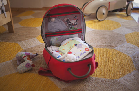 Bebek Bakım Çanta Seti - Kırmızı GOGİ