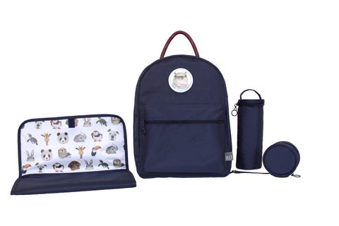 Diaper Backpack Set - Navy GOGI