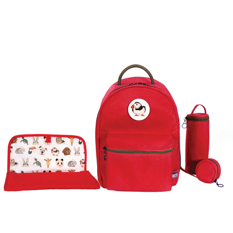 Bebek Bakım Çanta Seti - Kırmızı GOGİ