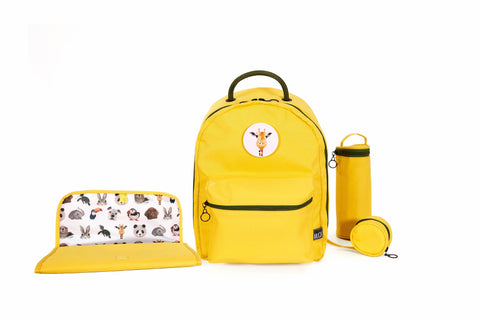 Diaper Backpack Set - Yellow GOGI