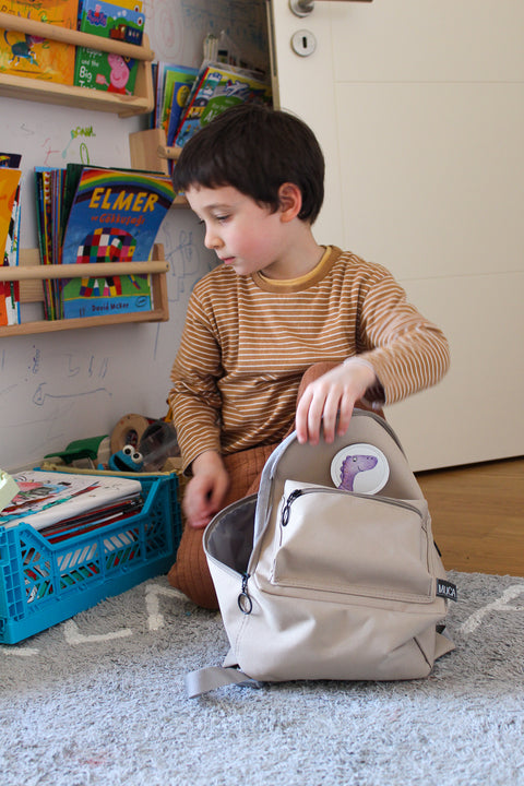 Toddler Backpack - Beige MINI GOGI