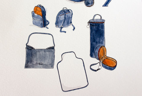 Bottle Holder - Navy BOBI