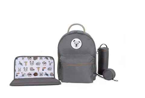 Diaper Backpack Set - Gray GOGI