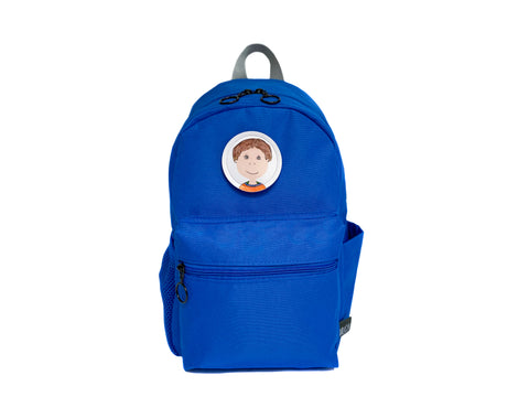 Kids School Backpack - Gogi Bloom Sax Blue