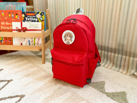 Kids School Backpack - Gogi Bloom Red